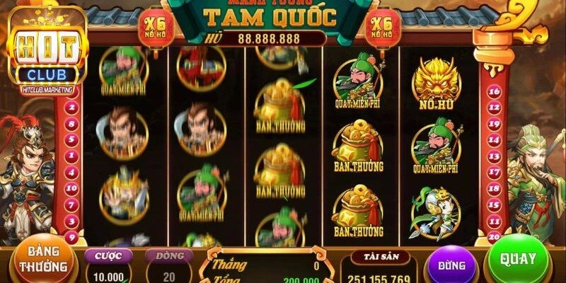 Chi tiết luật chơi Nổ hũ Tam quốc tại Hitclub